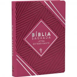 Biblia Letra Extragigante Com Indice Digital - Couro Sintetico Pink