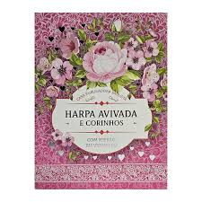 Harpa Avivada e Corinhos M�dio Letra Gigante Floral Pink Brochura