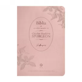 Biblia De Estudo E Sermoes Spurgeon Rose