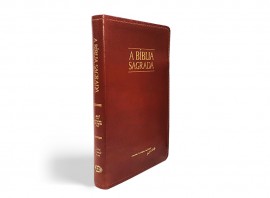 B�blia ACF Letra Grande Fina - Luxo Caramelo