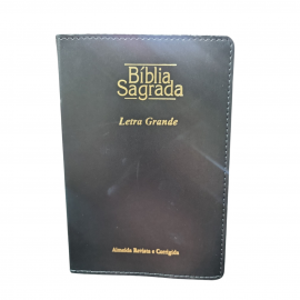B�blia Sagrada Letra Grande Preta Com �ndice sbb