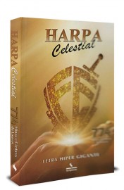 Harpa Brochura Grande Letra Hiper Gigante Com 774 Hino Escudo da F� Dourada