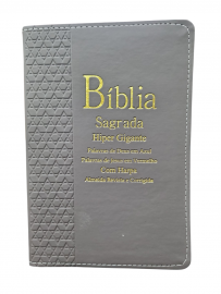 Biblia Letra Hiper Gigante Com Harpa 774 Luxo Lateral Art�stica Texto Colorido