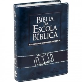 Biblia da Escola Biblica NAA Azul Luxo