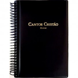 Cantor Crist�o Grande Com Musica Espiral Preto Cl�ssico