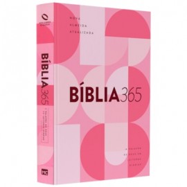 Bblia 365 Rosa Feminina  NAA Letra Grande Capa Dura