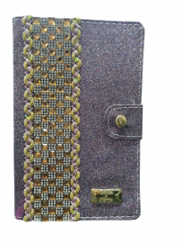 Biblia Letra Hiper Gigante Plus  Roxa Pedraria Lateral Flors