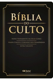 B�blia Do Culto cl�ssica Luxo Com harpa Preta e �ndice