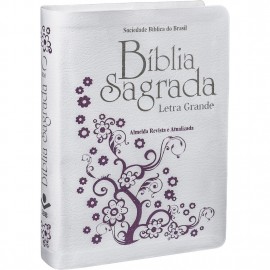 B�blia Sagrada Letra Grande luxo branco