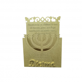 Porta Envelope Para D�zimo E Ofertas Mdf Dourado