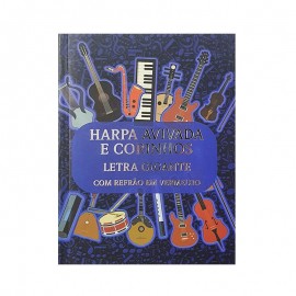 Harpa Avivada e Corinhos M�dio letra Gigante  Notas Musicais Capa Dura
