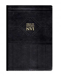B�blia de Estudo NVI Preta Luxo