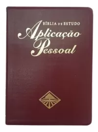 Biblia Aplicacao Pessoal Grande Vinho luxo