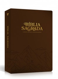 B�blia AEC comtempranea letra grande � marrom luxo