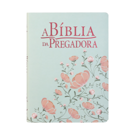 A B�blia da Pregadora  RC Capa Flores Verde/Salm�o
