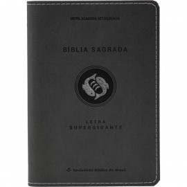 B�blia Luxo Supergigante NAA  Cinza