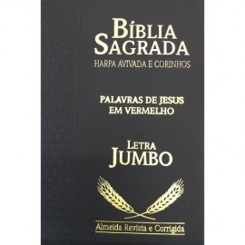 Biblia Letra Jumbo Luxo Com Harpa Estrela o RC cpp