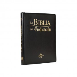 La Biblia para la predicacion ziper Preta 