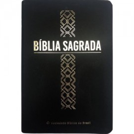 Biblia-RC Letra-Grande-Cruz-preta Luxo