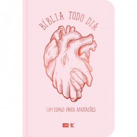B�blia Todo Dia Com Espa�o para Anota��es AM L. Normal Capa Dura Cora��o