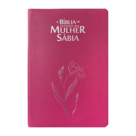 Bblia Da Mulher Sbia Full Color Com Harpa - Magnlia Pink