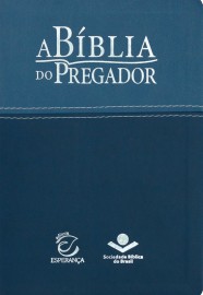 A B�blia do Pregador M�dia RC Azul Claro e Escuro