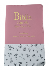 Biblia Letra Hiper Plus Bicolor Luxo Com Harpa