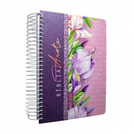 B�blia Anote Slim NVT Flores Lil�s