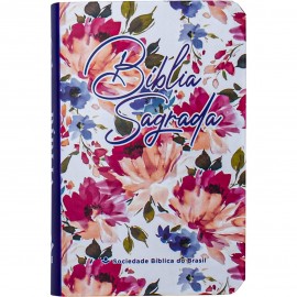 B�blia A.R.A Edi��o de Bolso Luxo Floral Ilustrada