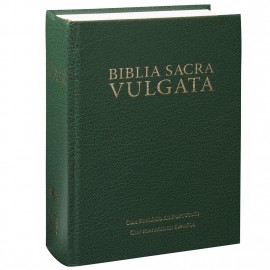 Biblia Sacrada Vulgata SBB, Capa Dura Verde, Tamanho Medio 