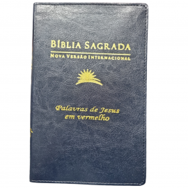 Biblia Nvi Slim Luxo Palavras de Jesus em Vermelho com indice