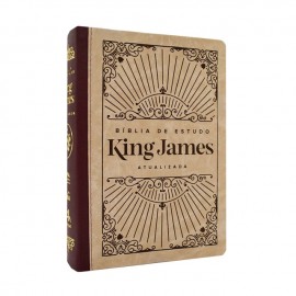 B�blia De Estudo King James RA L. Grande bordo e Bege