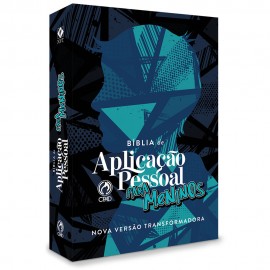 B�blia de Aplica��o Pessoal para Meninos M�dia Azul NVT Capa Dura