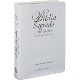 Biblia Letra Luxo Gigante Branca Ra