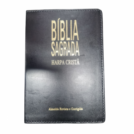 B�blia Slim Z�per com Harpa Crist� encadernada Cpad
