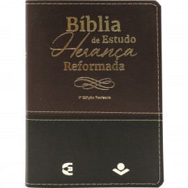 Biblia Estudo Heranca Reformada Marrom Preta