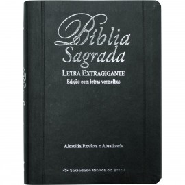 Bblia A.R.A Letra Extragigante Luxo Preta