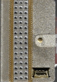 Biblia Hiper gigante Com harpa pedraria Prata Lisa cpp