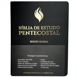 Biblia De Estudo Pentecostal Grande Preta Edio Global