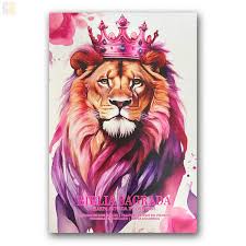 B�blia ARC Letra Gigante Tfull Collor Com Harpa Capa Brochura - Le�o Rosa