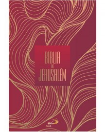 Biblia Jerusalem Media Folhagem Dourada Capa Dura