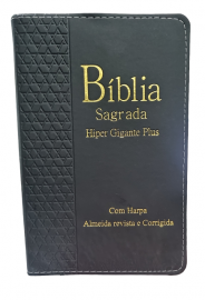 Biblia Letra Hiper Gigante Plus Luxo Com Harpa e Corinhos Edi��o de Promessas