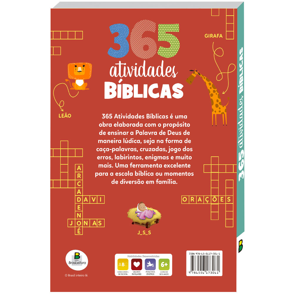 365 Atividades Bíblicas Brochura - Livraria Evangélica Shalom