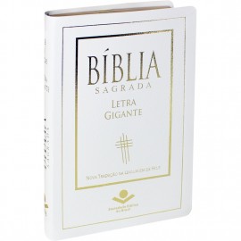 Biblia Letra Gigante Ntlh Luxo Branca Com Indice